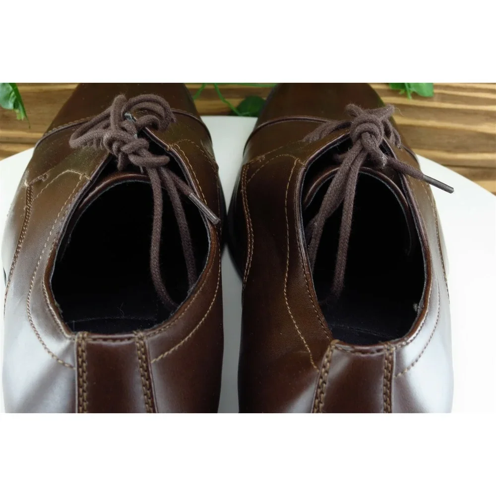 Alfani Shoes Sz 11 M Brown‎ Derby Oxfords Leather Men adam